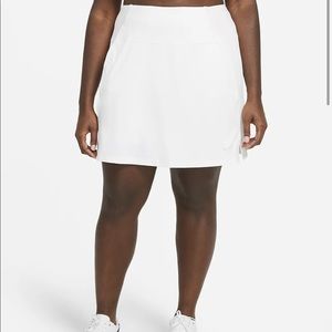 Nike dri fit UV victory pleated tennis skirt shorts white 2x